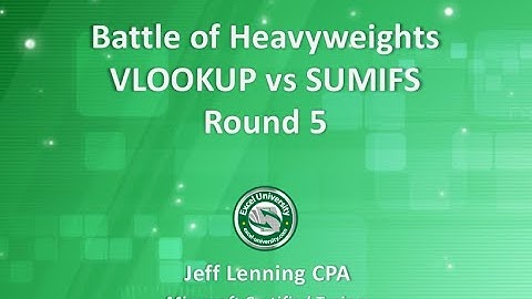 Round 5 - Battle of Excel Heavyweights: VLOOKUP vs SUMIFS