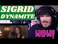 PRO SINGER'S first REACTION to SIGRID - DYNAMITE
