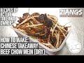 Ziangs: Beef chow mein (dry) Chinese Takeaway cooking