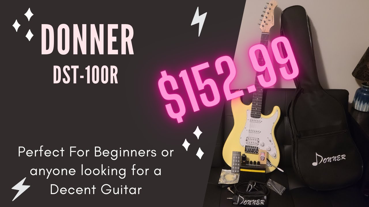 Can a CHEAP Guitar Be GOOD?  Donner DST-100R Beginner Bundle 