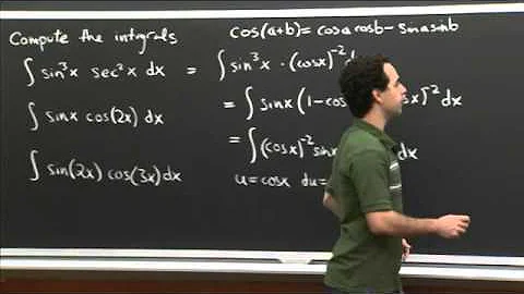 Trig Integral Practice | MIT 18.01SC Single Variable Calculus, Fall 2010