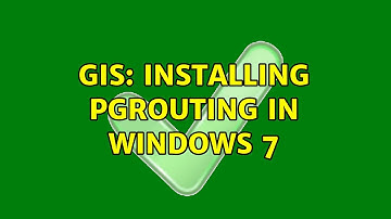 GIS: Installing pgRouting in Windows 7 (2 Solutions!!)