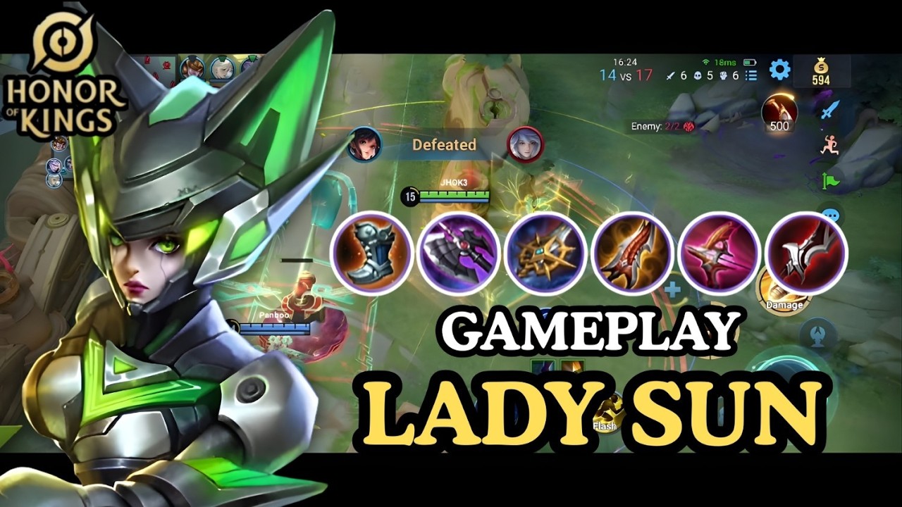LADY SUN INSANE DAMAGE! 🔥 Gameplay – Honor of Kings