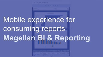 Mobile experience for consuming reports | OpenText Magellan BI & Reporting