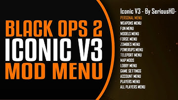 [BO2/1.19/GSC] Iconic v3 Mod Menu Showcase + Download (BEST ZOMBIES MOD MENU!)