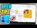 How to open zip file on windows 11?