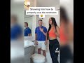 showing him how to use toilet properly| TikTok compilation