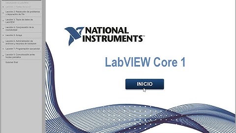 Labview Core 1 - Leccion 1/10 Introducción y Partes de un VI
