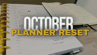 My October Planner Reset #organizedlife #octoberplannersetup #octoberplannerreset