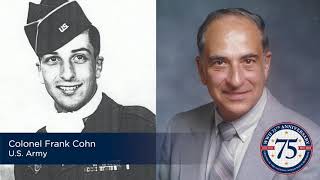 Colonel Frank Cohn Reflects on the 75th Anniversary of V-E Day