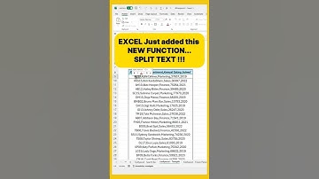 How to split text in Excel using Text split! #excel #spreadsheet #corporate #ExcelSPLIT