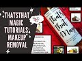 Thatsthatmagic Tutorials: How to Remove Makeup With Oil | Including Benefits of Thatsthatmagic Oil