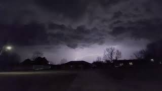 2-22-2024 - Thunderstorm With WICKED Frequent Lightning And Small Hail!
