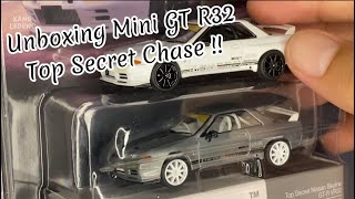 Mini GT 469 Top Secret Nissan Skyline GT-R VR32 - White Chase Blister Version !