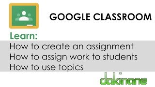 Google Classroom - Create Assignments