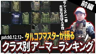 【patch0.12.12~】タルコフマスターが語るクラス別ボディアーマーランキング!!今シーズン一番大事なのは入手性ｗ【前編】