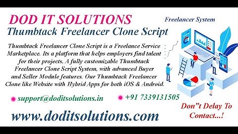 Readymade Thumbtack Freelancer Clone System - DOD IT SOLUTIONS