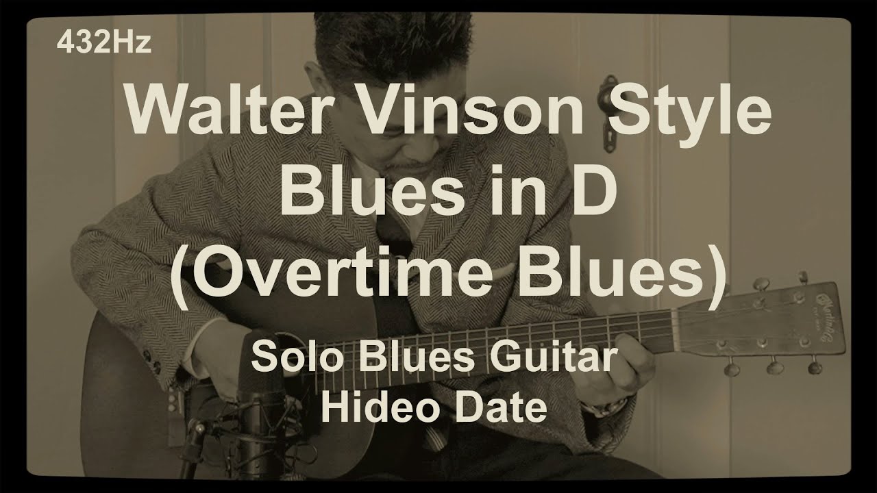 Walter Vinson Style Blue in D (Overtime Blues) A=432Hz 1934 Martin
