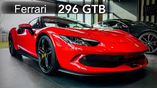 2024 Ferrari 296 GTB in Rosso Corsa. Exterior and Interior in details & Sound Ferrari 296 Gtb Rosso Corsa