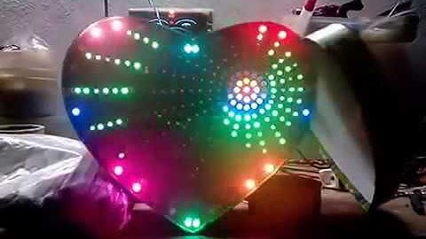 N● Led Trái Tim RGB nhiều hiệu ứng đẹp, Led trái tim đẹp
