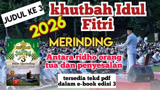 Khutbah idul fitri sedih, judul ke 3. Antara ridho orang tua dan penyesalan