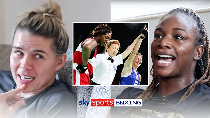 Savannah Marshall & Claressa Shields watch back th...