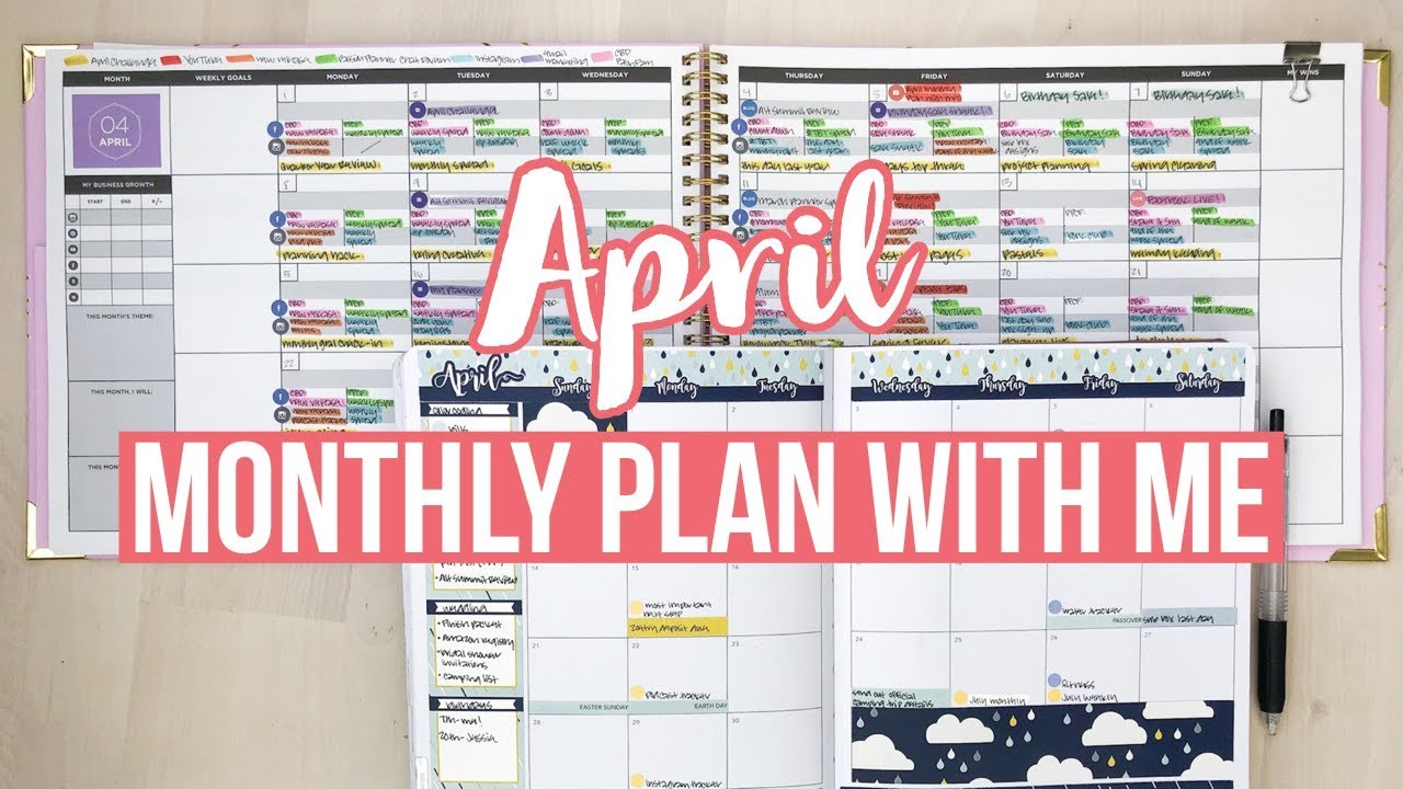April Monthly Plan With Me | Passion Planner