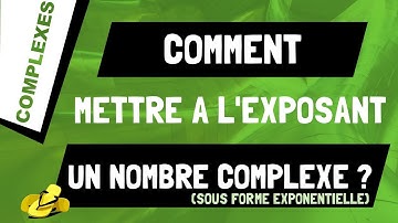Comment mettre à la puissance un nombre complexe sous forme exponentielle ?