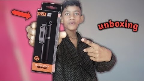R1S Selfie Stick With Tripod and Wireless Bluetooth Remote Rs.250₹/- || Unboxing