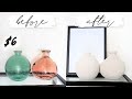 HOW TO DIY STONE TEXTURED VASES  *Relaxing*