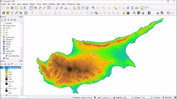 Merge & clip raster data #QGIS #Qgis2threejs