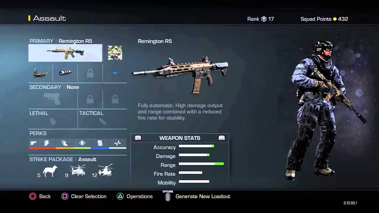 Call Of Duty Ghosts Preferred Loadouts YouTube