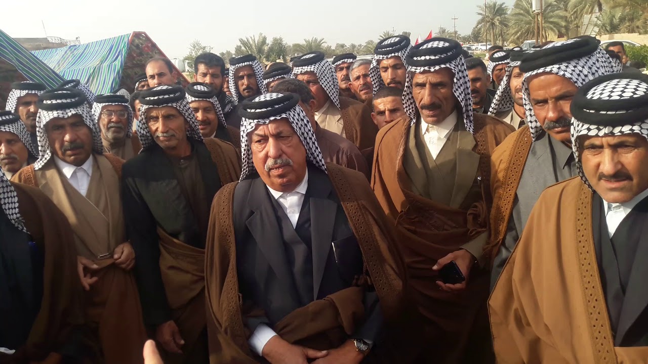 عراضة قبيلة خفاجة في فاتحة وزير الخارجية السابق حامد الجبوري خال الشيخ عامر كطران الزغير الخفاجي