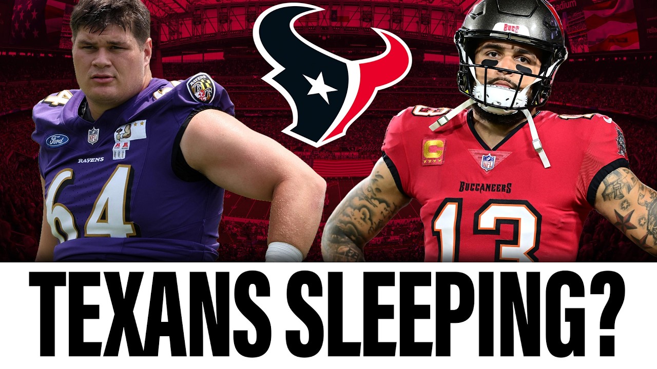 Are they SLEEPING?! Linderbaum, Evans off the table | How do the BIG signings effect the Texans?