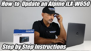How to update software on an Alpine iLX-W650 step by step instructions.