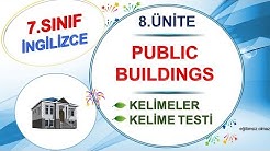7.Sınıf İngilizce | 8.Ünite Public Buildings Kelimeleri | (2018-2019 Yeni Müfredat)