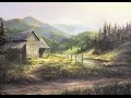 Rustic Cabin Oil Painting | Landscape Art