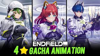 4 Star All Character Gacha Animation | Arknight Endfield