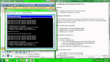 Configuring and Verifying Extended ACLs PT16