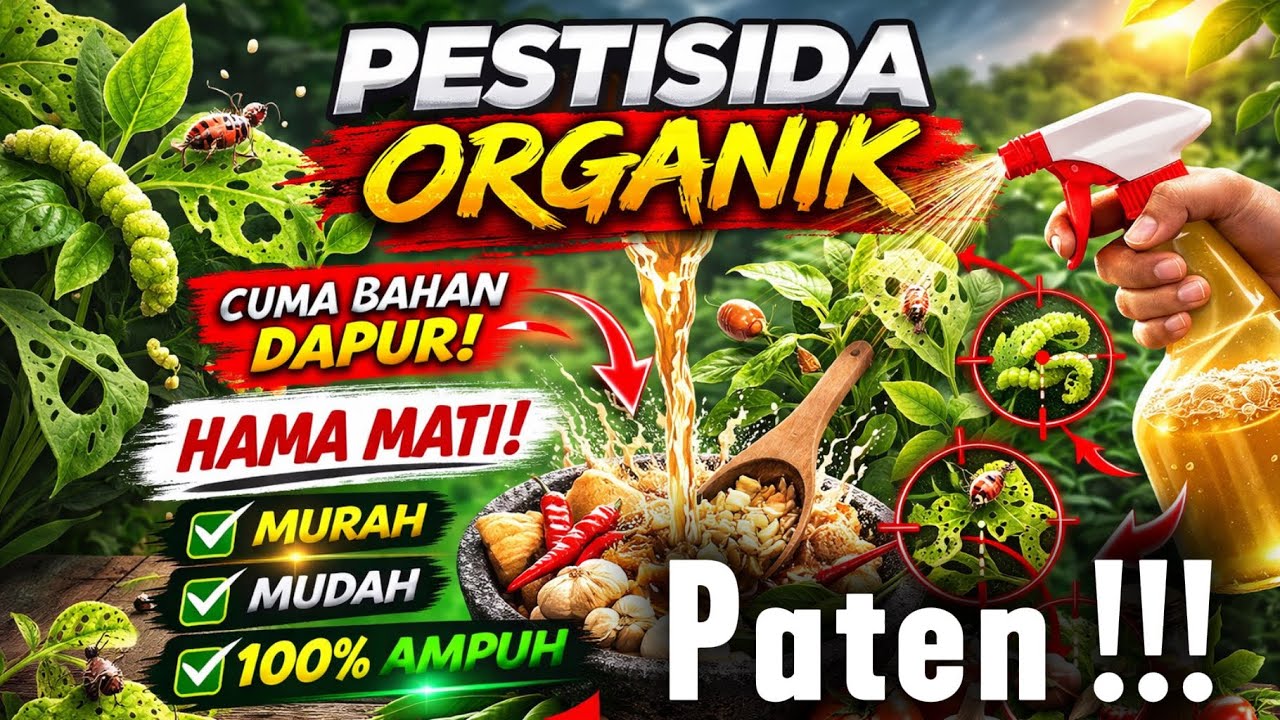 PESTISIDA ORGANIK! Cara membuat pestisida organik | Murah biaya dan Hama Mati