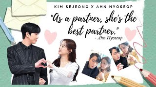 Ahn Hyoseop to Kim Sejeong: 'As a partner, she's the best partner' #abusinessproposal