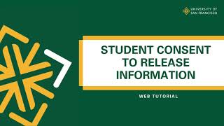 Student Consent to Release Information