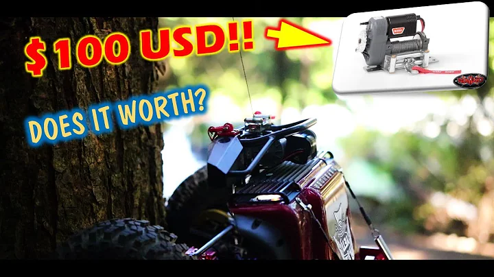 [Traxxas] Land Rover Red Defender 110, RC4WD 1/10 Warn 8274 Winch Test