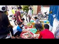 How Vendors are selling During Lockdown In Phnom Penh On Day 15th -  Cambodian Street Food Tour