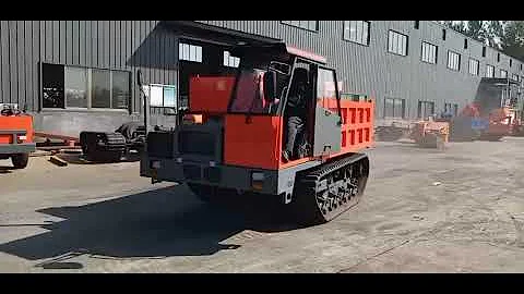 Construction machinery rubber track mini dumper 10 ton tracked carrier crawler dumper for sale