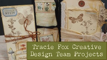 Nature Themed Tri-Fold Tags and Mini-Journals; DT Project for Tracie Fox Creative