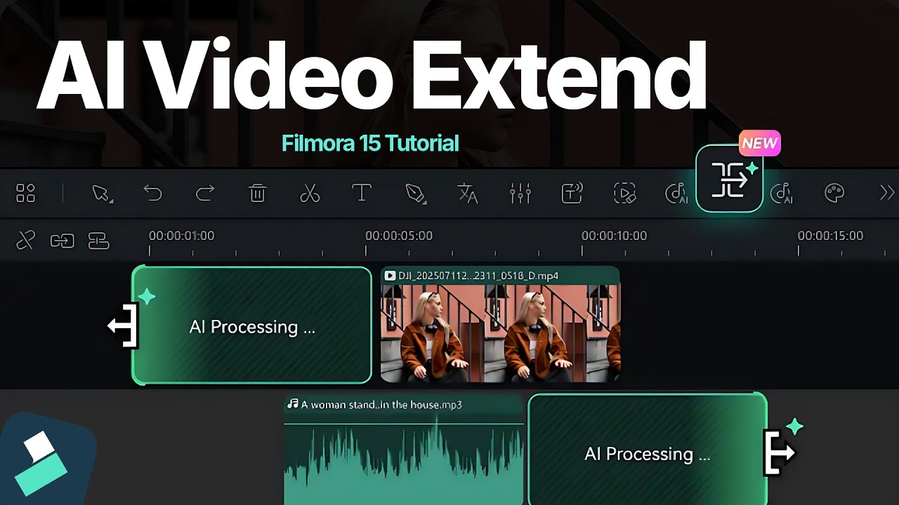 How to use AI Video Extender in Filmora 15 | Extend Video Seamlessly