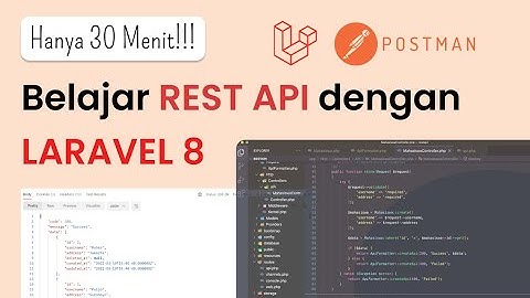 tutorial crud rest api laravel 8 mudah dipahami
