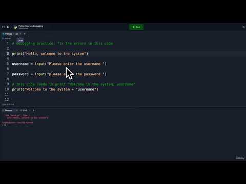 15. Debugging Practice || 2. Beginner Printing Text in Python || Python Professional Course
