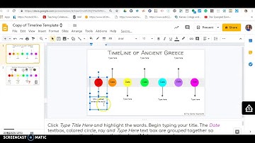 Digital Timeline in Google Slides Tutorial